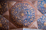 Deckenverzierung in Akbars Mausoleum
