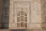 Kunstvolle Marmorarbeiten mit Koranversen auf den Kalligrafischen Tafeln - Taj Mahal