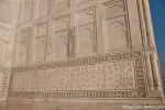 Überall kunstvolle Steinmetzarbeiten - Taj Mahal
