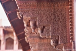 Beeindruckende Handwerkskunst am Jahangiri Mahal - Red Fort