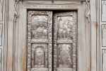 Silberne Tür der Tempels Durgiana Mandir