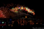 Silvesterfeuerwerk an der Harbour Bridge