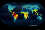 Die Biodiversität (Artenvielfalt) auf der Welt. Ecuador und besonders das Amamzonasbecken (dunkelrot eingefärbt) hat die größte Artenvielfalt weltweit.