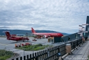 Sehr überschaubarer Flughafen in Kangerlussuaq, aber Grönlands Drehkreuz