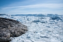 Der Fjord ist voller angestautem Gletschereis - Ilulissat