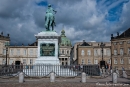 Schloss Amalienborg, Palais Brockdorff und Reiterstandbild Frederik V. - Kopenhagen