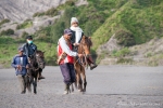 Mit Pferden werden die Touristen zum Kraterrand des Bromo gebracht
