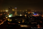 Blick aus dem Hotelfenster über Jakarta