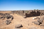 Grundmauern des ehemaligen Wüstenschlosses Qasr Ain-Es-Sil
