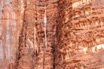 Es regnet im Wadi Rum und sofort kommen Sturzbäche von den Felsen