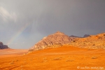 Regen im Wadi Rum