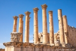 Die schönen Säulen des Artemistentemples in Jerasch (Gerasa)