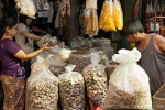 Trockenpilze - Markt in Yangon
