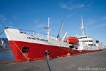 Die Antarctic Dream hat im Hafen von Longyearbyen angelegt