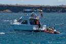 Das Schlauchboot bringt uns nach dem Landgang zurück zur Yacht