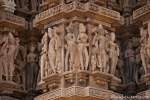 Wunderschöne Sandsteinfiguren - Khajuraho
