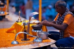 Vorbereitung der Ganga-aarti - Varanasi
