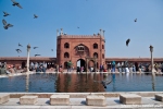 Innenhof der Jami Masjid - Indiens größter Moschee