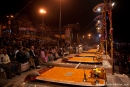 Vorbereitung der Ganga-aarti - Varanasi