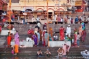 Morgendliche Rituale am Dasashwamedh Ghat - Varanasi