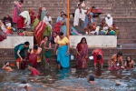 Morgendliche Lebensfreude am Ganges - Varanasi